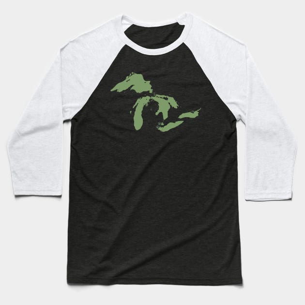 Michigan Art Baseball T-Shirt by One Creative Pup